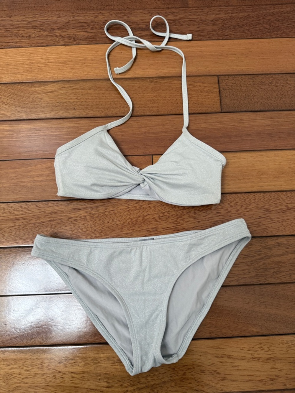 Aerie Bridget Sparkle Bikini Top and Bottom Set S